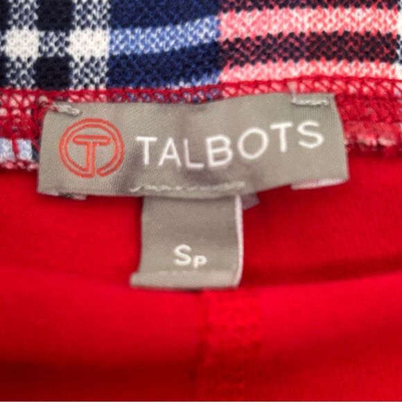 Talbots red and blue plaid sport skirt with attached bike shorts size small p - Picture 7 of 9